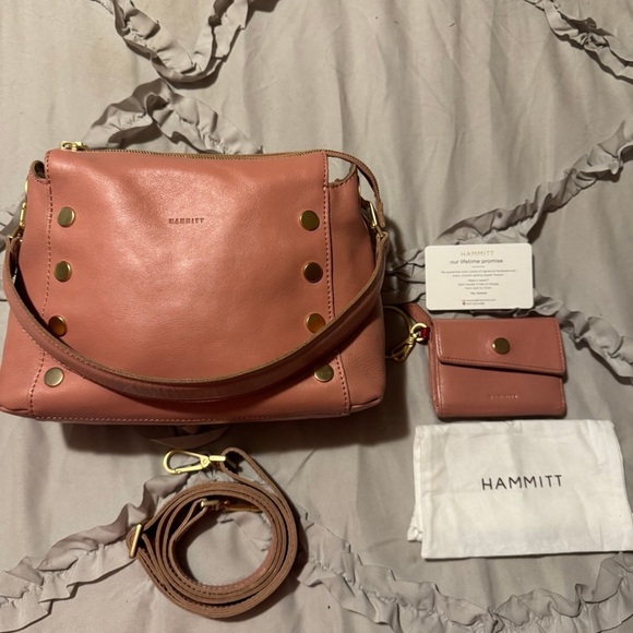 Hammitt Blush Crossbody Bag with Gold Accents - Picture 3 of 7